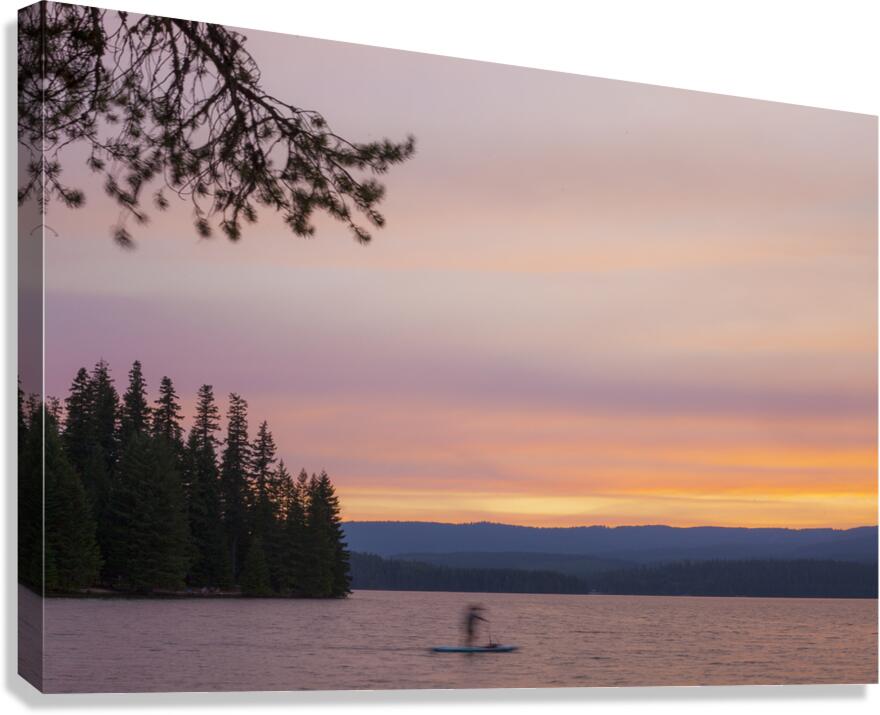 Evening Paddle Canvas Print