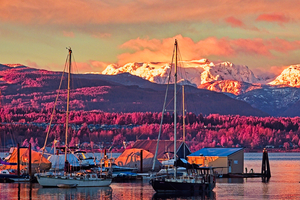 Full Light Spectrum Sunrise At Comox Harbour 3