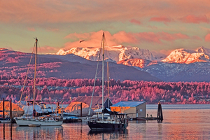 Full Light Spectrum Sunrise At Comox Harbour 4