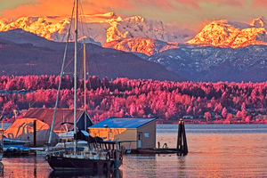 Full Light Spectrum Sunrise At Comox Harbour 5