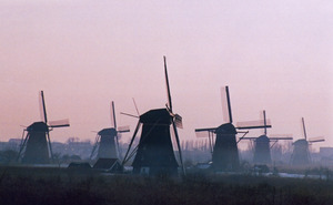 Kinderdijk in Morning