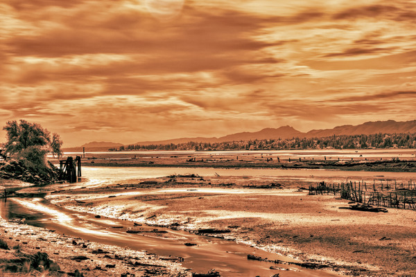 Komoks Fish Traps 1  Print