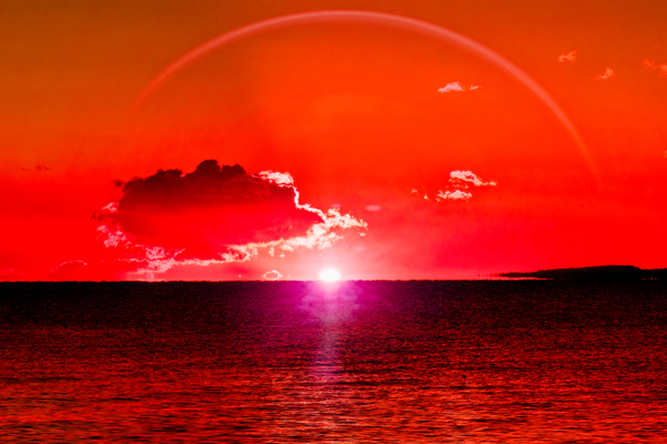 Full Light Spectrum Of Goose Spit Sunrise 2 Print