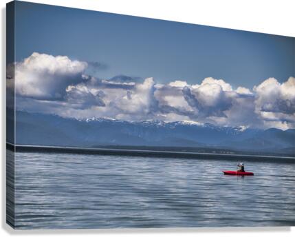 Red Kyak Canvas Print