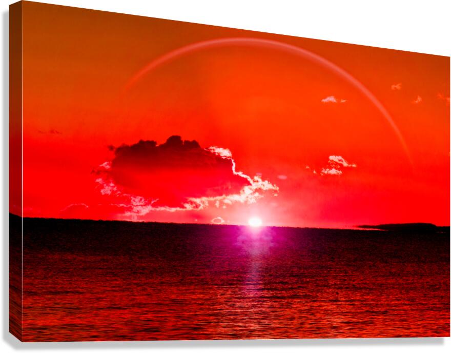 Full Light Spectrum Of Goose Spit Sunrise 2 Canvas Print