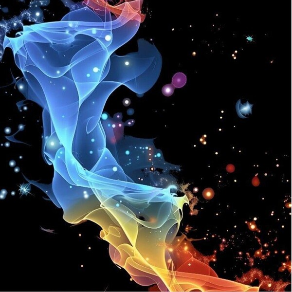 Cosmic Aurora: Dance of Colors in Space Print