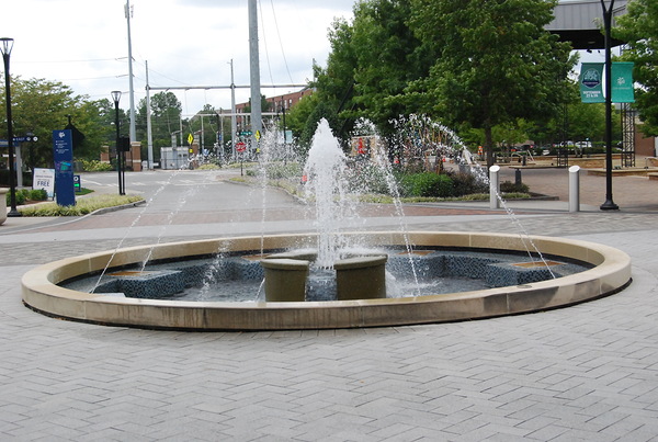 Sandy Springs Performing  Arts Fountain Area by WRR