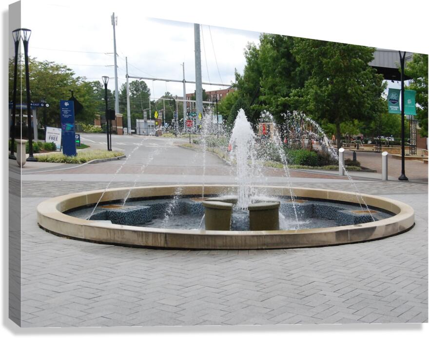 Sandy Springs Performing  Arts Fountain Area Canvas Print
