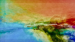 Paysage arc-en-ciel 