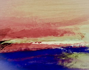 Paysage rose