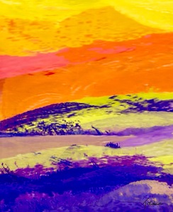 Paysage montagneux 