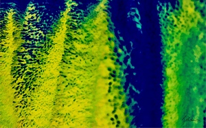 Le jaune le bleu et le vert