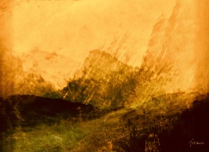 Paysage dore 