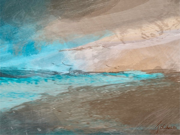 La plage Print