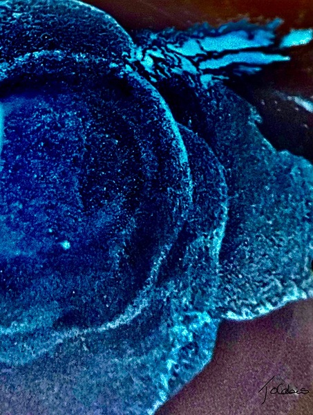 Abstraction bleu nuit Print