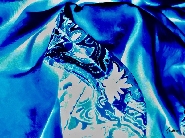 Arabesques bleues Print