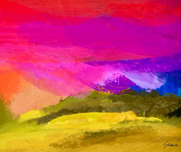 Cime enneigee Print