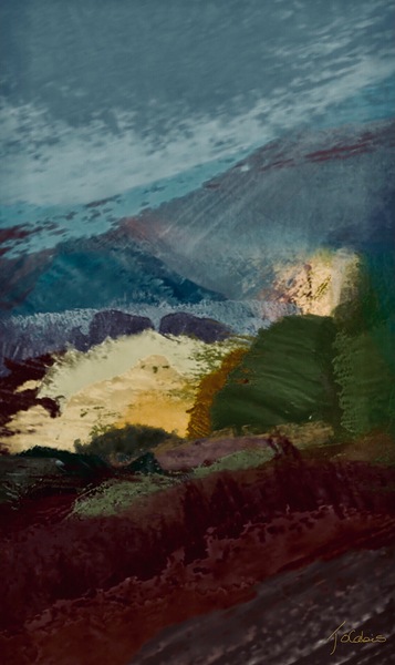 En montagne  Print
