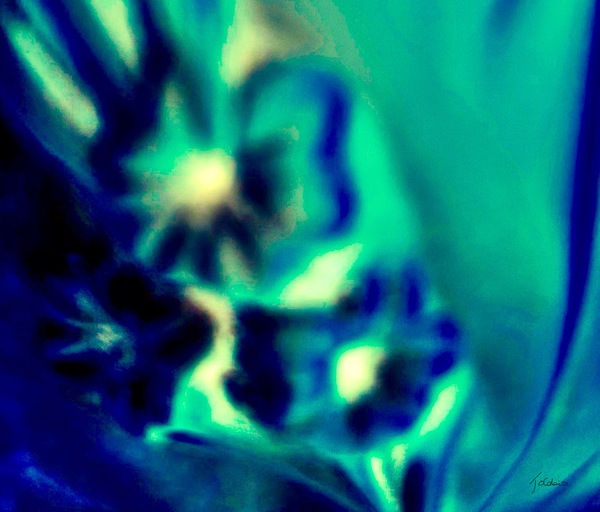 Fleurs vertes  Print