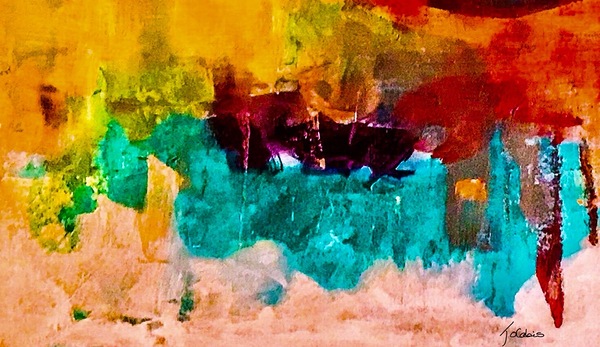 Horizon turquoise  Print