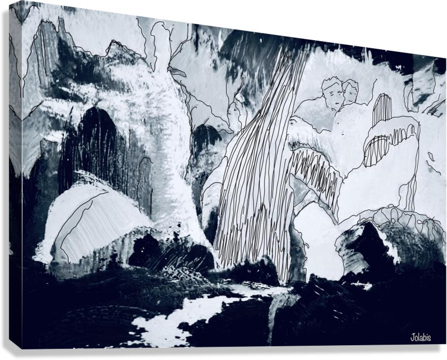 La chute Canvas Print