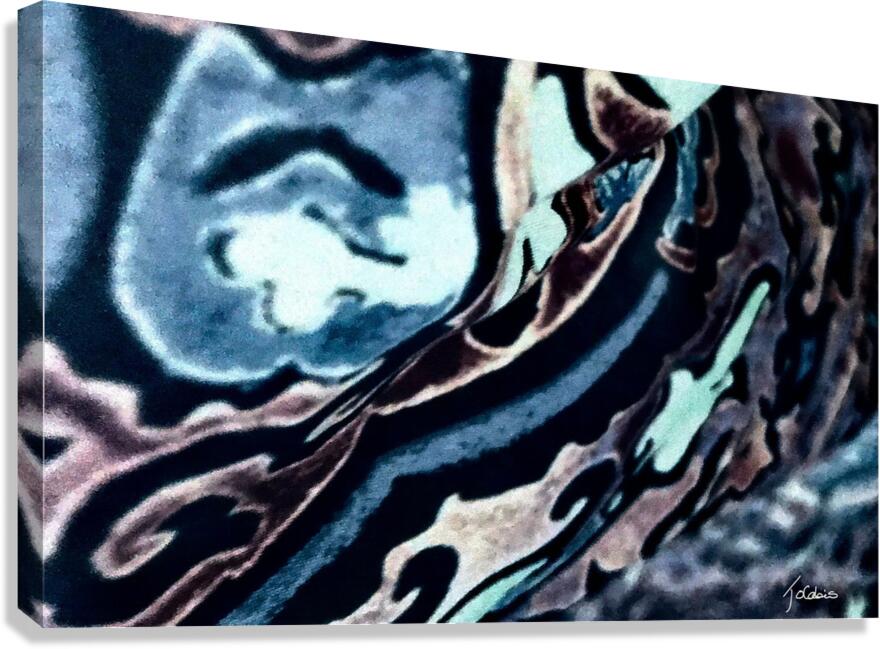 Arabesque bleu  Canvas Print