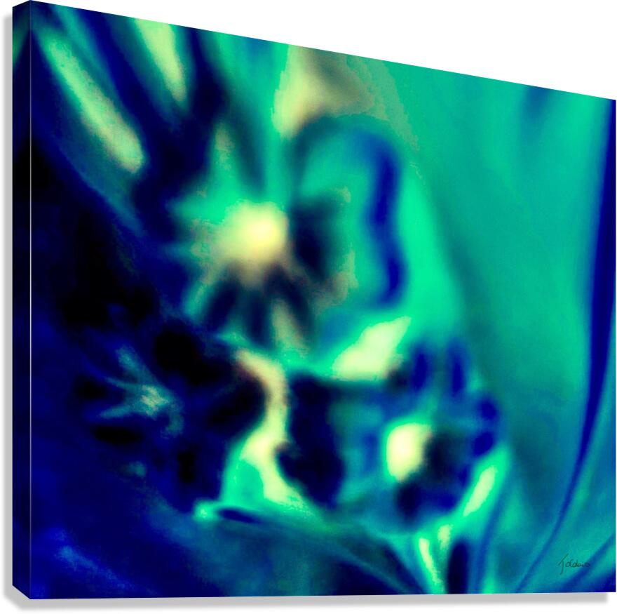 Fleurs vertes  Canvas Print