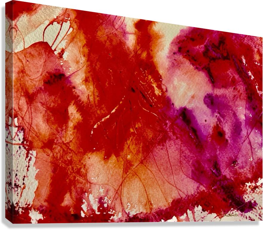 Fils rouges Canvas Print