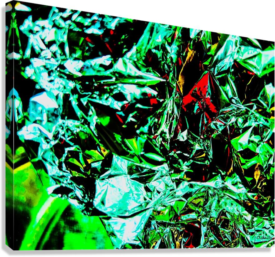 Metallique vert Canvas Print