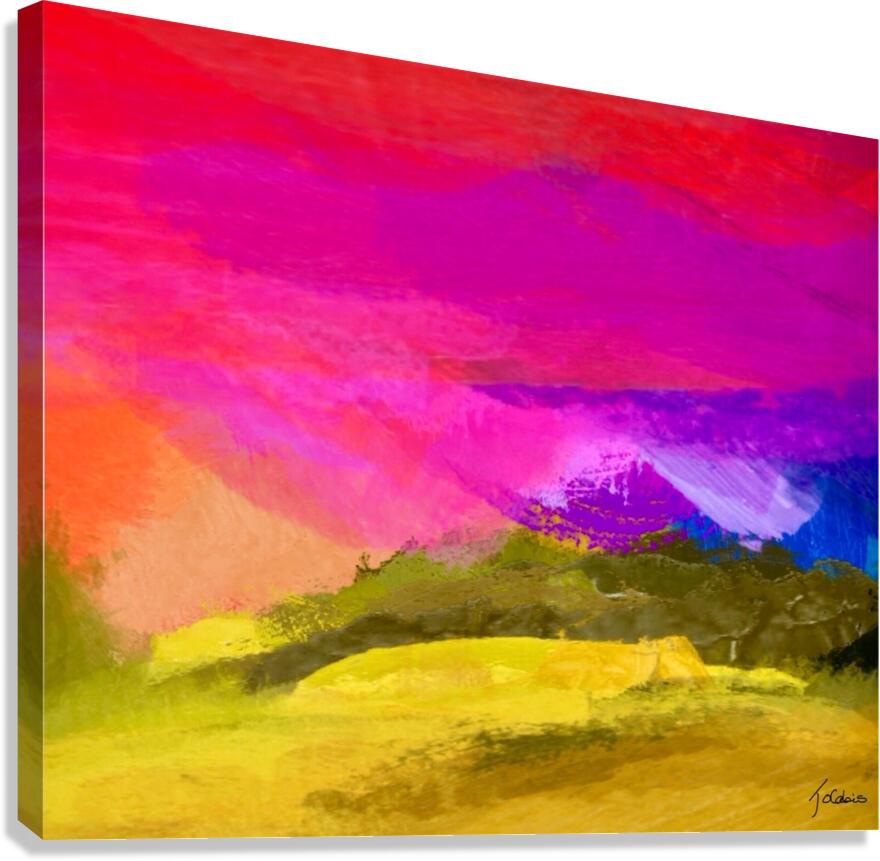 Cime enneigee Canvas Print