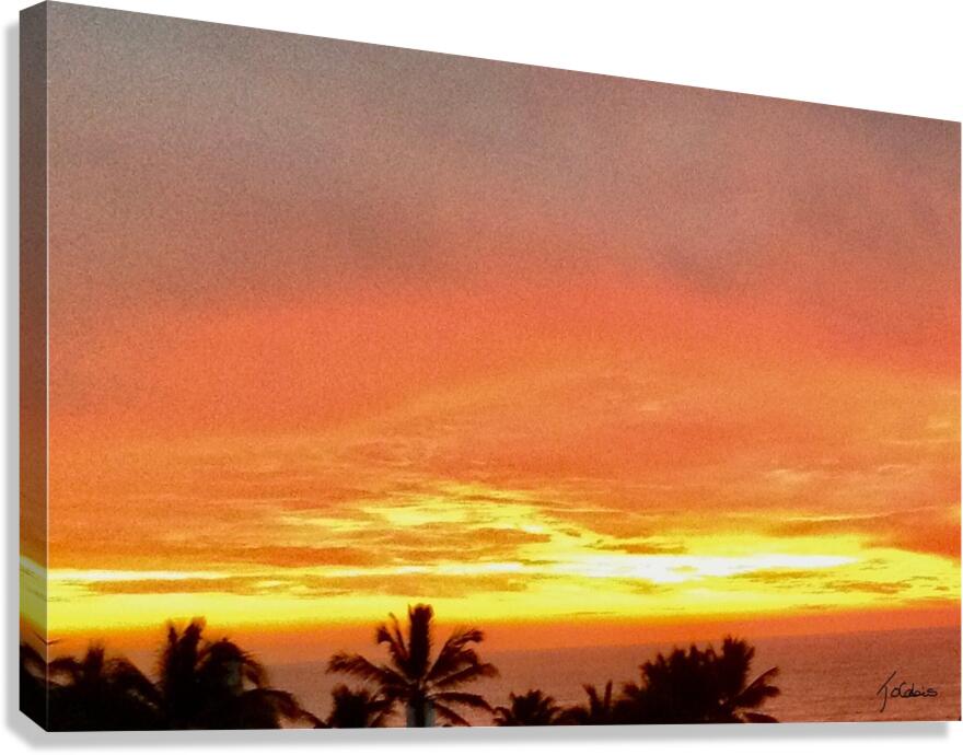 Coucher de soleil  Canvas Print