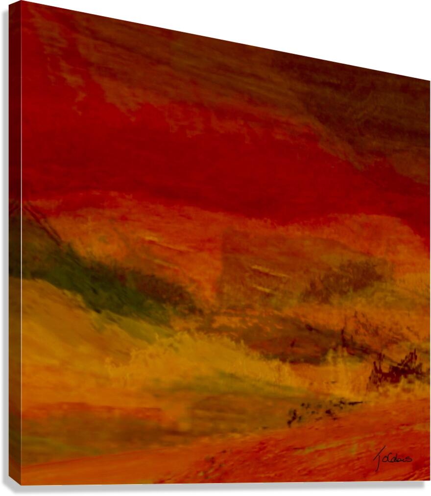 Ciel rouge  Canvas Print