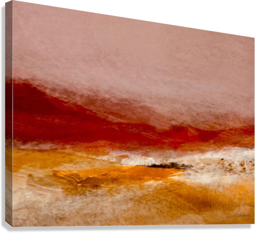 Vallee rouge  Canvas Print