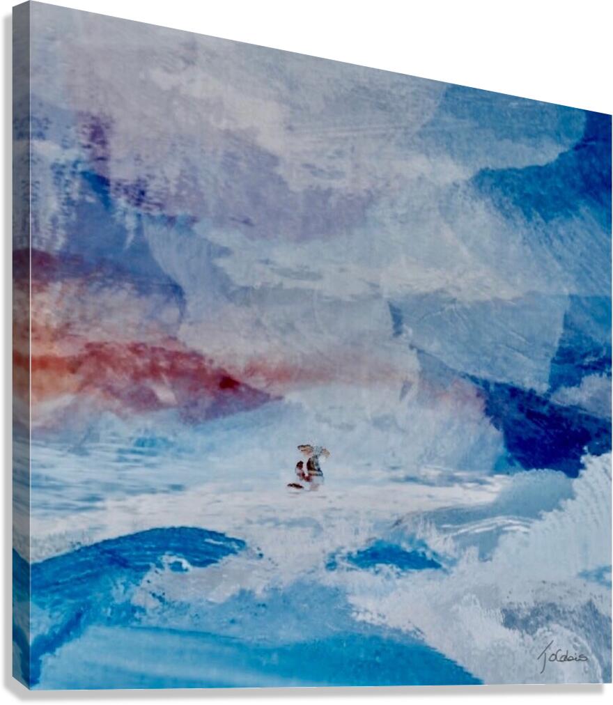Peche blanche  Canvas Print
