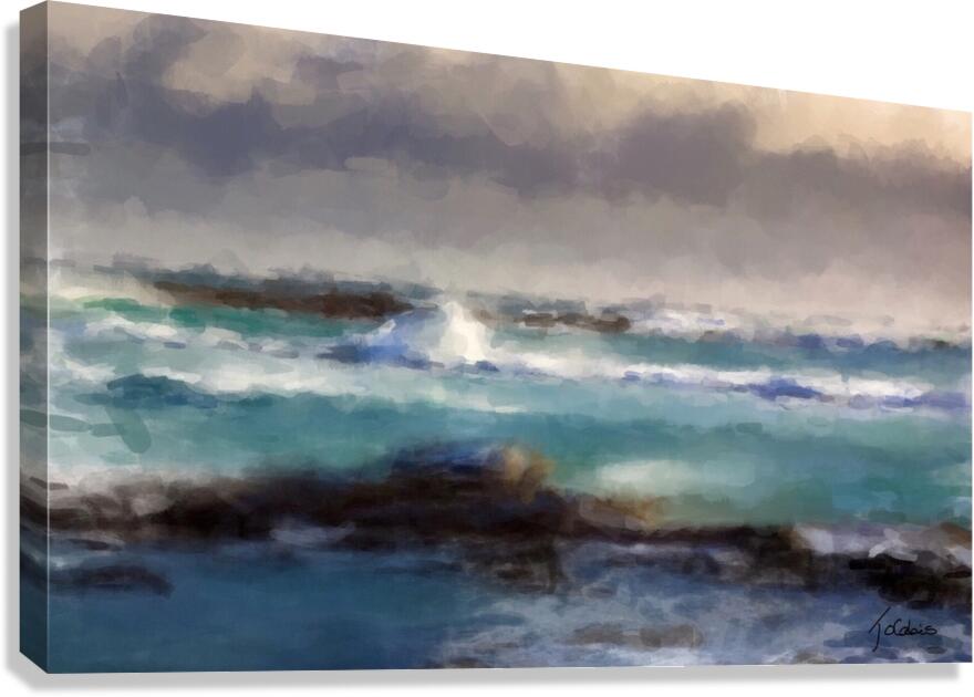 Les vagues  Canvas Print