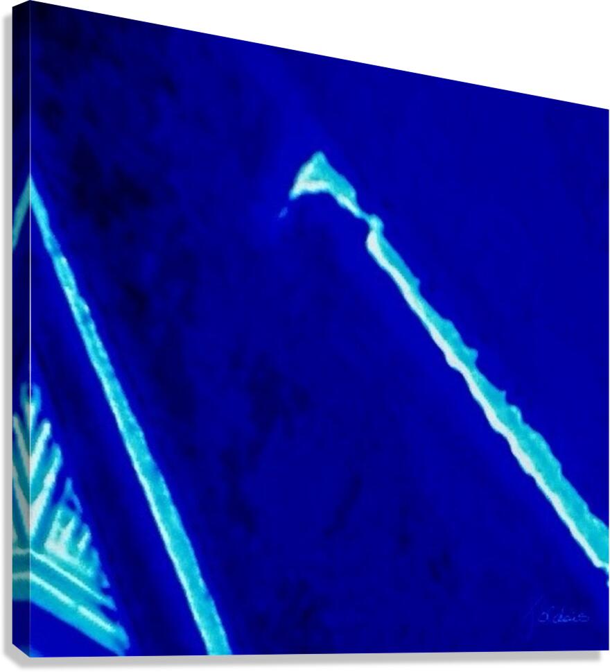 Laser bleu  Canvas Print