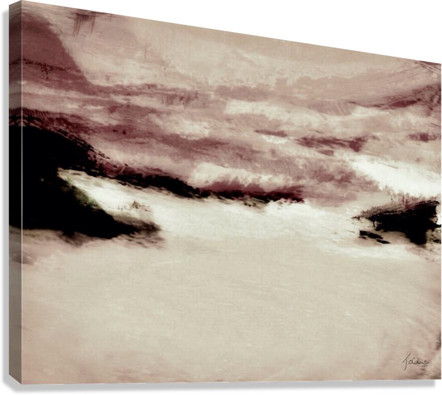 Hiver gris  Canvas Print