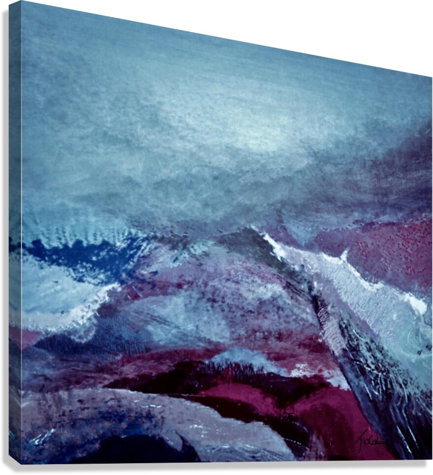 Buttes enneigees  Canvas Print