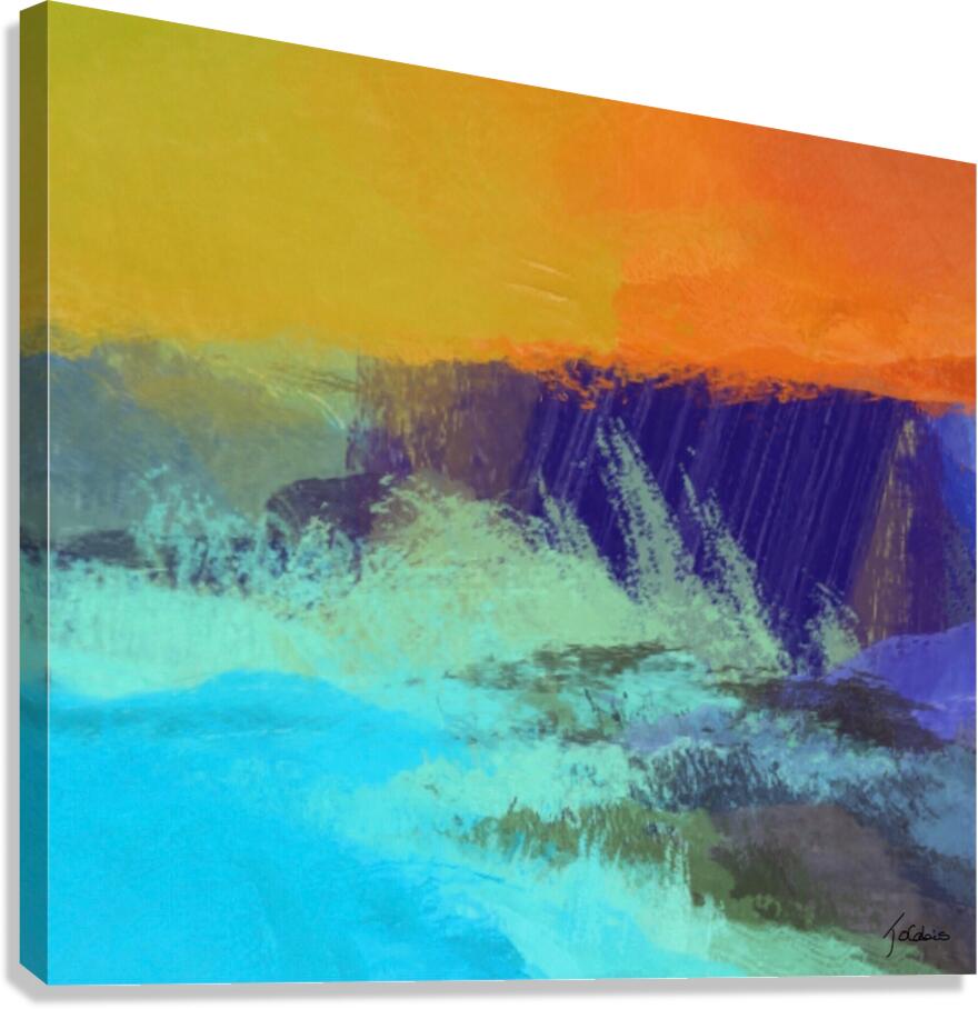 La digue  Canvas Print