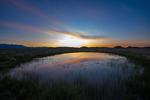 Camas Prairie Centennial Marsh in Idaho at sunrise