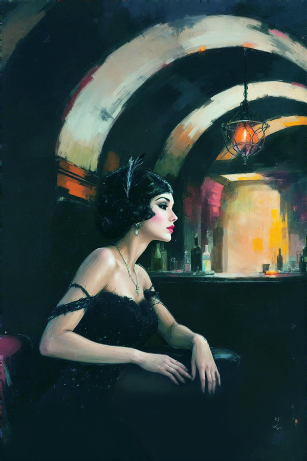 Prohibition Speakeasy Art Print Print