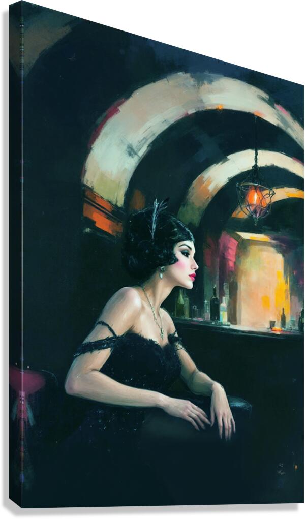 Prohibition Speakeasy Art Print Canvas Print