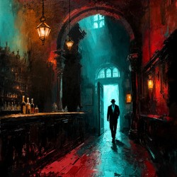 Speakeasy 1920s Bar Art Print