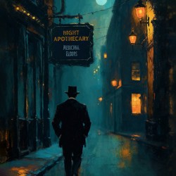 Night Apothecary Speakeasy Art Print