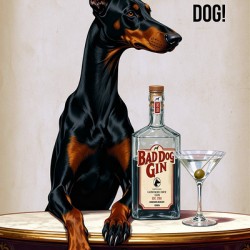 Bad Dog Gin Cocktail Bar Print