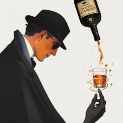 Illusionist Cognac Vintage Art Print