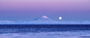 Belt of Venus Moonset by Dave Veith