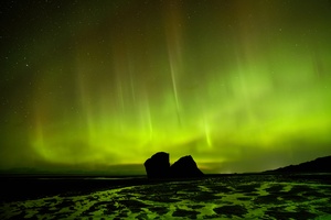Clam Gulch Auroras by Dave Veith