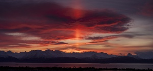Sunrise Light Pillar