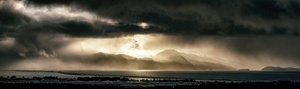 Moody Spit Panorama by Dave Veith